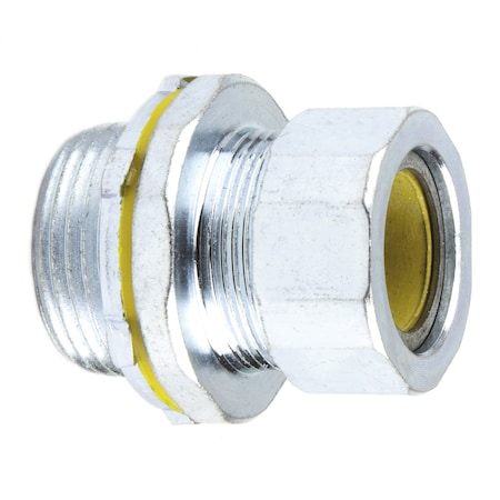 Dottie L.H. Dottie 1'' Steel Strain Relief Connector (Yellow Grommet), 5PK SR100B750
